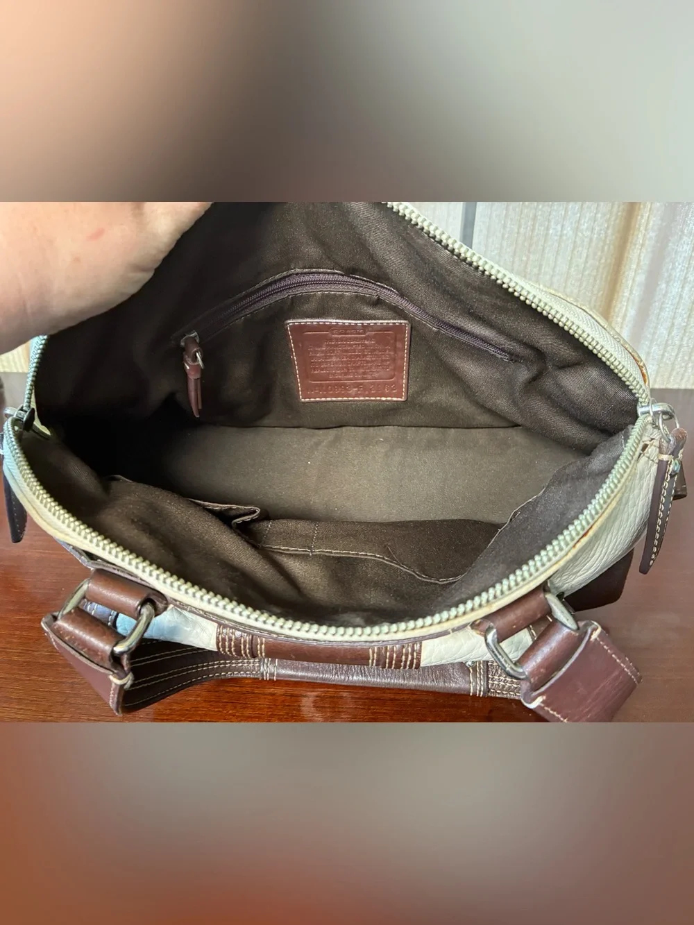 Coach Hampton Buckle Leather Shoulder Bag